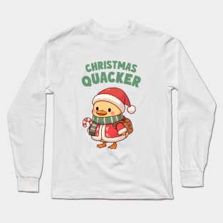 Christmas Quacker Duck Long Sleeve T-Shirt